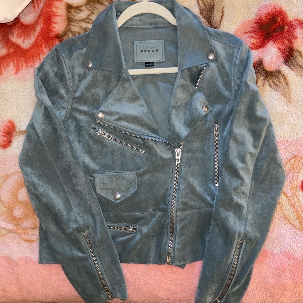 BlankNYC Suede Moto Jacket